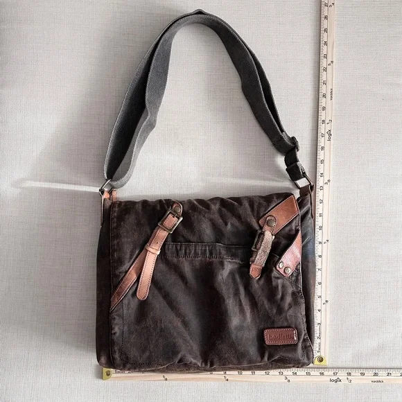 Bed Stu Declan Waxed Canvas Messenger Bag - Picture 13 of 13